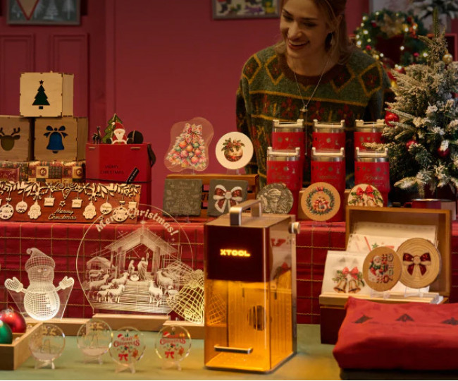 Портативный лазерный гравер xTool F2